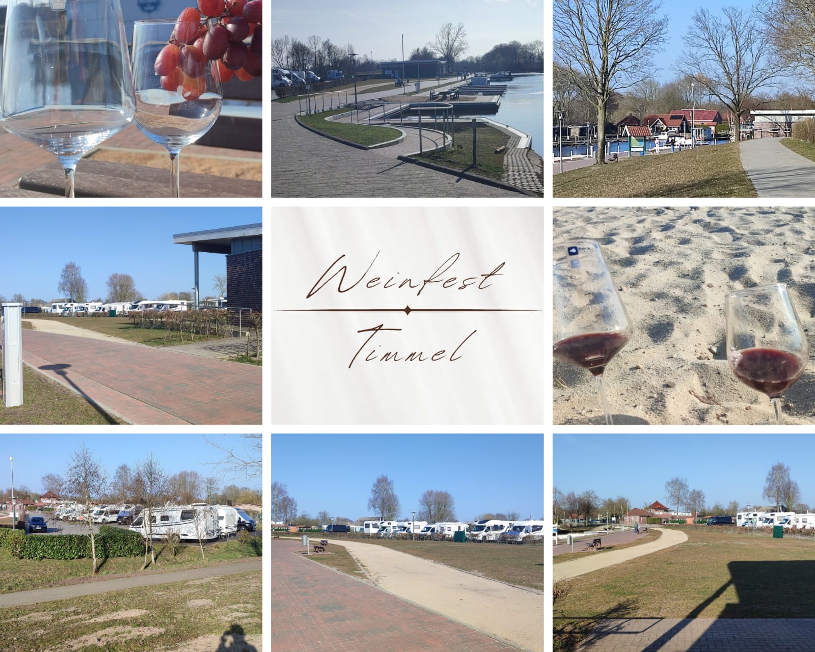 Collage unseres ersten Weinfests